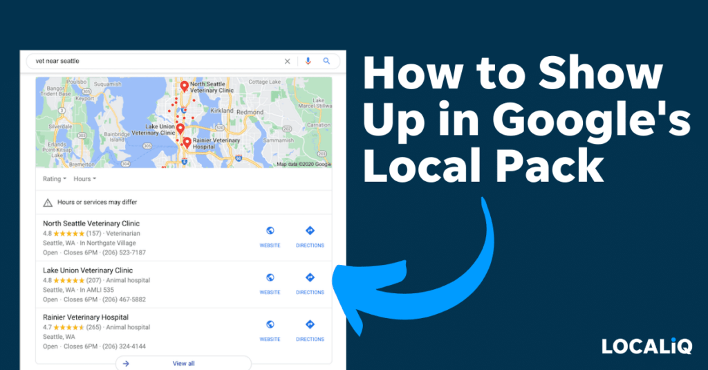 top of mind marketing seo local pack