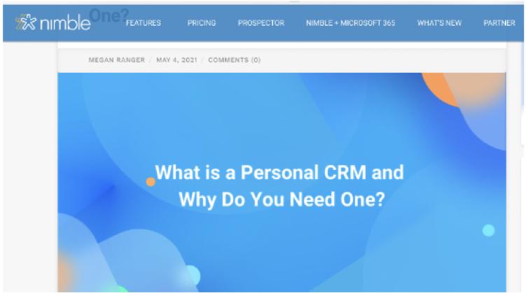 top of mind marketing personal CRM