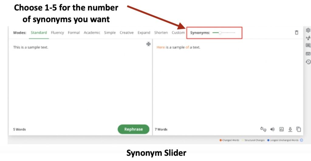 top of mind marketing synonym slider